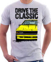 Drive The Classic Toyota Supra Mk2 Late Model. T-shirt in White Colour