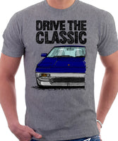 Drive The Classic Toyota MR2 Mk1. T-shirt in Heather Grey Colour