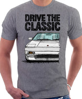 Drive The Classic Toyota MR2 Mk1. T-shirt in Heather Grey Colour