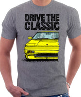 Drive The Classic Toyota MR2 Mk1. T-shirt in Heather Grey Colour