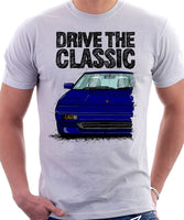 Drive The Classic Toyota MR2 Mk1. T-shirt in White Colour