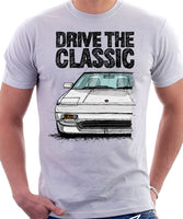 Drive The Classic Toyota MR2 Mk1. T-shirt in White Colour