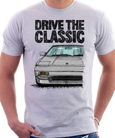 Drive The Classic Toyota MR2 Mk1. T-shirt in White Colour