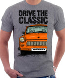 Drive The Classic Trabant. T-shirt in Heather Grey Colour