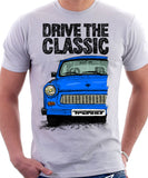 Drive The Classic Trabant. T-shirt in White Colour