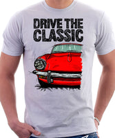 Drive The Classic Triumph Spitfire Mk3 Hardtop. T-shirt in White Colour