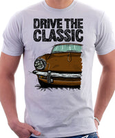 Drive The Classic Triumph Spitfire Mk3 Hardtop. T-shirt in White Colour