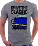 Drive The Classic Triumph Spitfire Mk4 Softtop. T-shirt in Heather Grey Colour