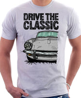 Drive The Classic Triumph Spitfire Mk3 Softtop. T-shirt in White Colour