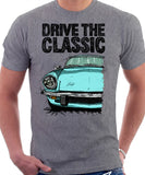 Drive The Classic Triumph Spitfire Mk4 Hardtop. T-shirt in Heather Grey Colour