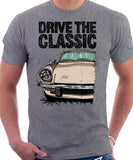 Drive The Classic Triumph Spitfire Mk4 Hardtop. T-shirt in Heather Grey Colour