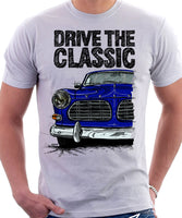 Drive The Classic Volvo Amazon. T-shirt in White Colour