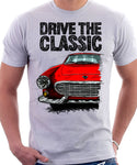 Drive The Classic Volvo P1800 Early Model. T-shirt in White Colour