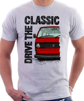 Drive The Classic VW T25 (T3) Aircooled . T-shirt in White Colour