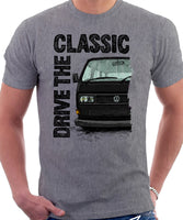 Drive The Classic VW T25 (T3) Square lights . T-shirt in Heather Grey  Colour