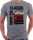 Drive The Classic VW T25 (T3) Square lights . T-shirt in Heather Grey  Colour