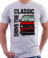 Drive The Classic VW T25 (T3) Water cooled . T-shirt in White Colour