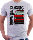 Drive The Classic VW T25 (T3) Water cooled . T-shirt in White Colour