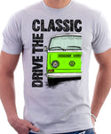 Drive The Classic VW T2 Baywindow Early Model . T-shirt in White Colour