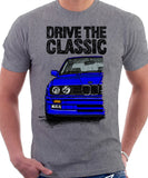 Drive The Classic BMW E30 M3. T-shirt in Heather Grey Colour