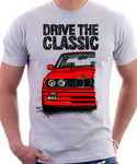 Drive The Classic BMW E30 M3. T-shirt in White Colour