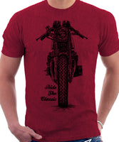 Ride The Classic. Honda CB 200 Cafe Racer. T-shirt.