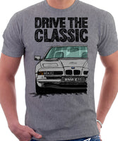 Drive The Classic BMW E31 Early Model. T-shirt in Heather Grey Colour