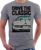 Drive The Classic Chevrolet Corvette C4 Early Model. T-shirt in Heather Grey Colour
