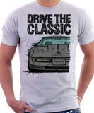 Drive The Classic Chevrolet Corvette C4 Early Model. T-shirt in White Colour