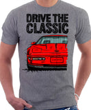 Drive The Classic Chevrolet Corvette C4 Late Model. T-shirt in Heather Grey Colour