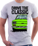 Drive The Classic Fiat 126 Early Model. T-shirt in White Colour