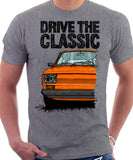 Drive The Classic Fiat 126 Late Model. T-shirt in Heather Grey Colour