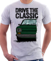 Drive The Classic Fiat 126 Late Model. T-shirt in White Colour