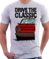 Drive The Classic Fiat 126 Late Model. T-shirt in White Colour