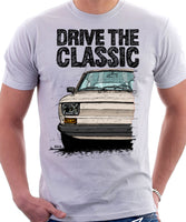 Drive The Classic Fiat 126 Late Model. T-shirt in White Colour