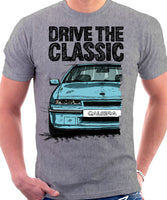 Drive The Classic Opel Calibra Early Model. T-shirt in Heather Grey Colour