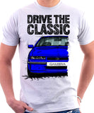 Drive The Classic Opel Calibra Late Model. T-shirt in White Colour