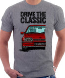 Drive The Classic Opel Kadett E GSI. T-shirt in Heather Grey Colour