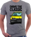 Drive The Classic Opel Kadett E Late Model. T-shirt in Heather Grey Colour