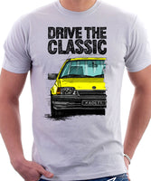 Drive The Classic Opel Kadett E Late Model. T-shirt in White Colour