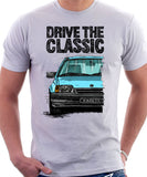 Drive The Classic Opel Kadett E Late Model. T-shirt in White Colour