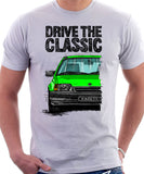 Drive The Classic Opel Kadett E Late Model. T-shirt in White Colour