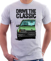 Drive The Classic Opel Kadett E Late Model. T-shirt in White Colour