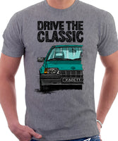 Drive The Classic Opel Kadett E Early Model. T-shirt in Heather Grey Colour