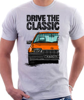 Drive The Classic Opel Kadett E Early Model. T-shirt in White Colour