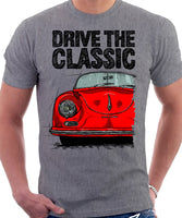 Drive The Classic Porsche 356 A Speedster. T-shirt in Heather Grey Colour