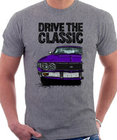 Drive The Classic Toyota Celica 1st Generation GT USDM Late Models. T-shirt in Heather Grey Colour