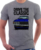 Drive The Classic Toyota Celica 1st Generation GT Early Models. T-shirt in Heather Grey Colour