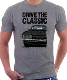 Drive The Classic Toyota Celica 1st Generation LT Early Models. T-shirt in Heather Grey Colour