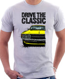 Drive The Classic Toyota Celica 1st Generation LT Early Models. T-shirt in White Colour